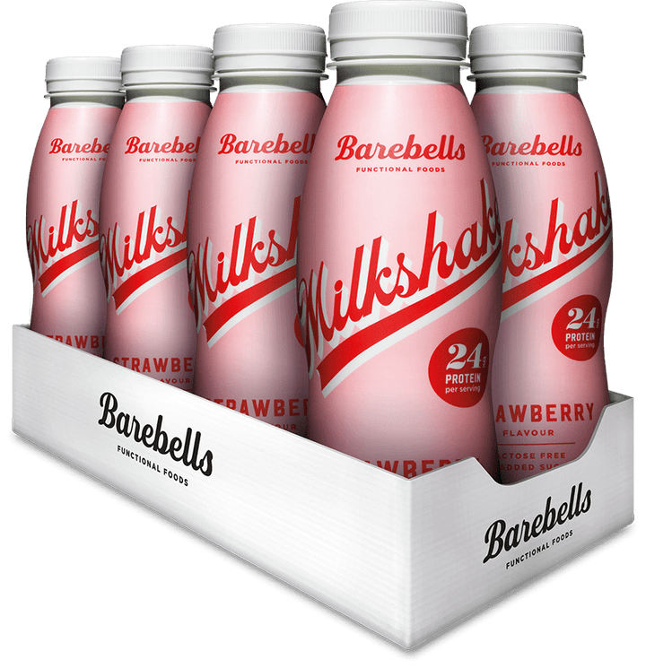 Barebells Protein Milkshake Strawberry (8x330 ml) - Barebells Protein Milkshake