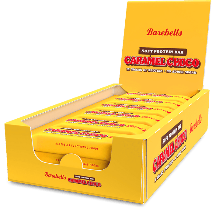 Barebells Soft Protein Bars Caramel Choco (12x55 g) - Barebells Protein Bars