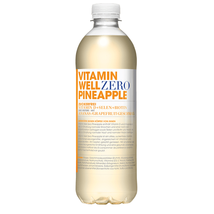 Vitamin Well Zero Pineapple (12x500 ml) - Vitamin Well